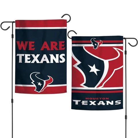 HOUSTON TEXANS WE ARE TEXANS 12"X18" 2 SIDED GARDEN FLAG NEW WINCRAFT 👀 Cover