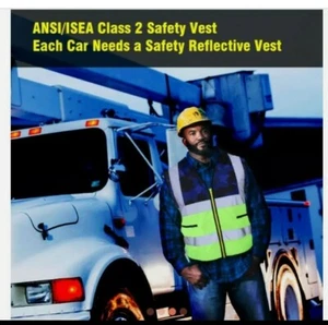 NEW ! AKFLY Reflective Vest with pockets - High Vis Class 2 vest - Large - Picture 1 of 4