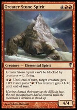 Greater Stone Spirit FOIL NM Coldsnap MTG Magic Cards Red Uncommon
