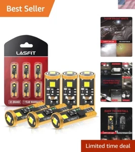 Long-Lasting 6000K T10 194 Bulbs for Trunk & Courtesy Lighting – 6 Pack - Picture 1 of 10