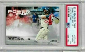 2019 Stadium Club Ronald Acuna Jr. Power Zone PSA 10 - Picture 1 of 2