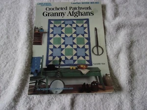 leisure arts 2032 crocheted patchwork-granny afghans - Picture 1 of 7