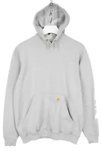 Carhartt Original Fit Capuche Homme M Pull Poche Kangourou Mélange Gris - Imagen 1 de 12