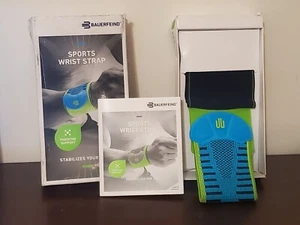 Bauerfeind Sports Wrist Strap - Rivera - Blue/Green - Size S/M - Picture 1 of 4