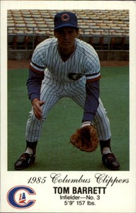 1985 Columbus Clippers Police #1 Tom Barrett