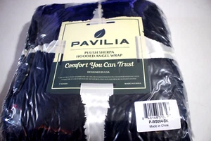 PAVILIA PELUCHE SHERPA ABRIGO ÁNGEL CON CAPUCHA P-W5004-BK NEGRO - Imagen 1 de 3