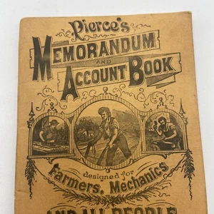1885 Vintage Pierce’s Ledger Booklet WORLDS DISPENSARY MEDICAL ASSOCIATION 48 Pg - Picture 1 of 17