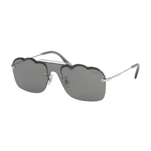 Occhiali da sole donna Miu Miu MU 55US 1BC 175 argento/grigio nuovi - Foto 1 di 5