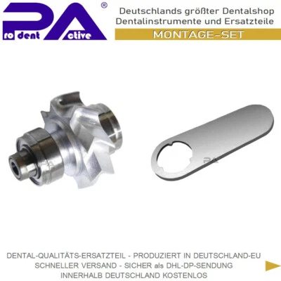 MONTAGE-SET passend für Sirona® T1 Control - TC3 - PREMIUM-ROTOR & Werkzeug ³
