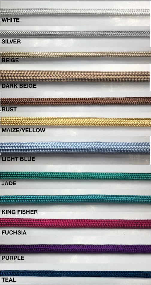 Cordón Bolo Rayón Tejido Fino 1/8" - 30 Yardas - ¡Muchos Colores Disponibles! Foto 1 de 1