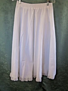 VTG 80's Nine to Five Skirt Size 13 Elastic Waist Maxi Eyelet Trim Modest - Picture 1 of 6
