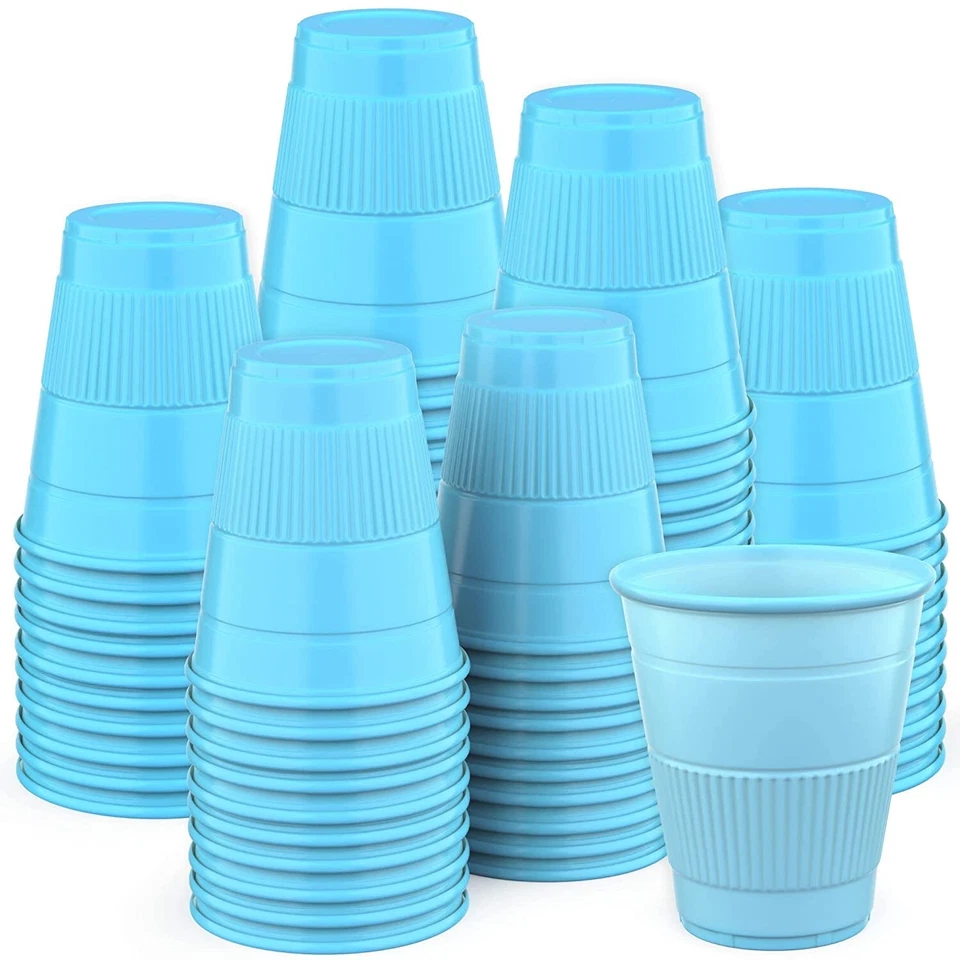 Cups Plastic 5Oz Pack Disposable Party Cups Bathroom Clear Mouthwash Dental - Image 1 of 1