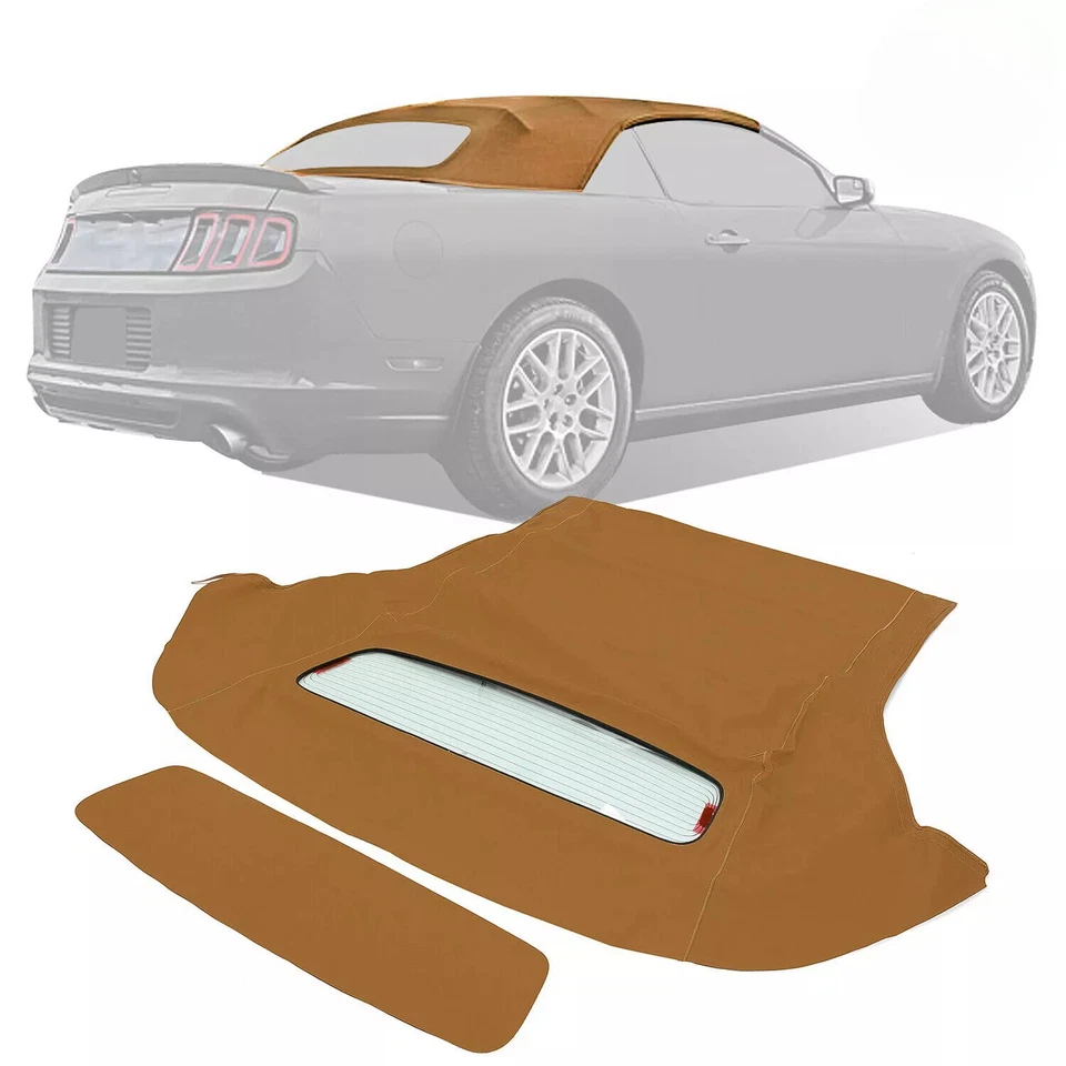 Paño de vela tostado para ventana de vidrio térmico y techo blando convertible Ford Mustang 05-14 Foto 1 de 4