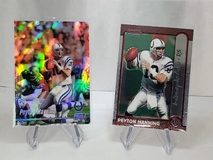 PEYTON MANNING 1999 Topps Stadium Club Chrome SP Refractor + 1999 Chrome Base 🔥 - Picture 1 of 5