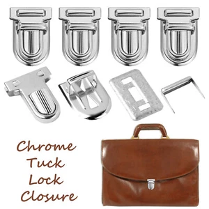 Metal Tuck Lock Buckles Clasp Bag Fasteners Leather Craft Handbags Purses 25mm - Picture 1 of 13