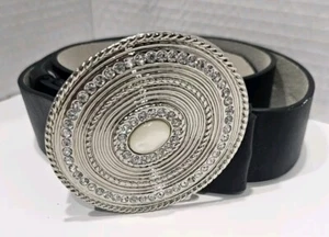 Chico’s Leder Damen Medium Schmuck verziert schwarz Taillengürtel Boho - Bild 1 von 8