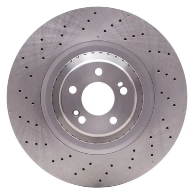 For Mercedes-Benz S600 15-17 R1 Concepts Drilled 1-Piece Front Brake Rotor - Image 1 of 2