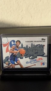 2025-26 Topps Basketball Clutch City Prospects VJ Edgecombe CC-3 76ers - Picture 1 of 2