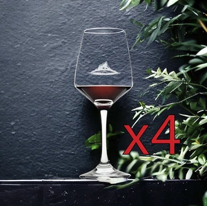 Verres à vin Island x4 Premium 12 oz personnalisé plage océan lac cadeau NEUF - Photo 1/9