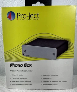 Pro-Ject Audio - Phono Box DC- MM/MC Phono preamp with line Output (Black) - Picture 1 of 10