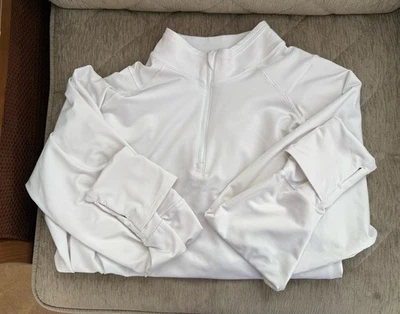 Pullover Athleta para mujer Whistler media cremallera manga larga blanco 2X   Foto 1 de 4