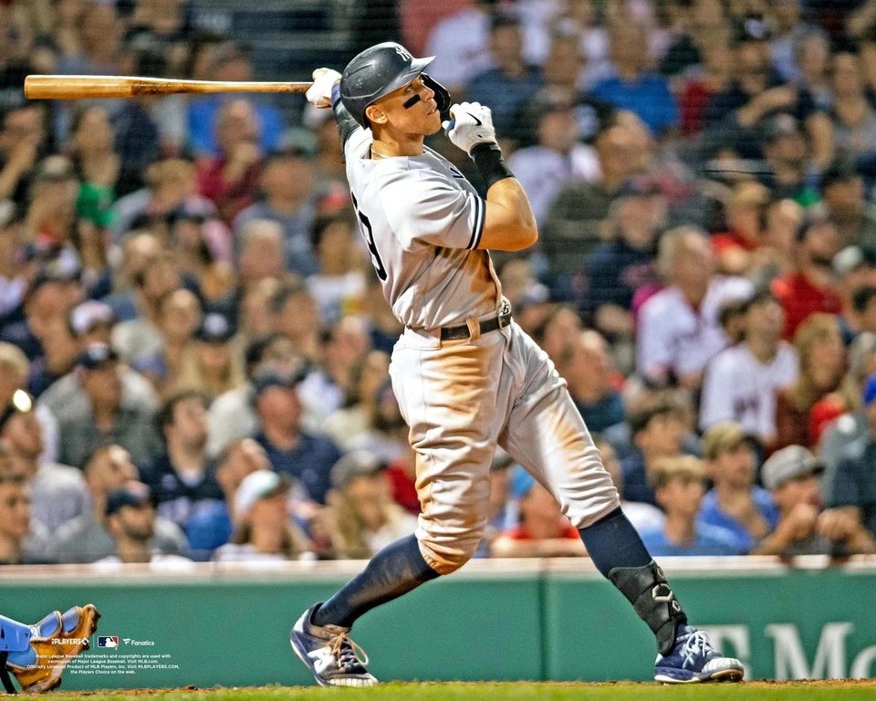 Aaron Judge New York Yankees Unsigned Batting at Fenway Park Photo - Image 1 of 1