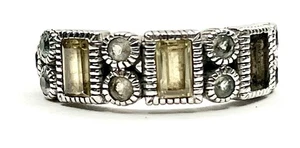 JUDITH RIPKA Bandring Sterlingsilber CZ Größe 7 ein Stein fehlt - Bild 1 von 11