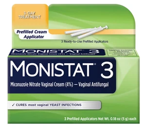 Monistat 3 vaginale antimykotische Creme vorgefüllt 5 g Applikatoren je 3 - Bild 1 von 1