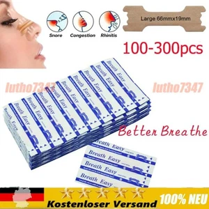 100X-200X Nasenpflaster Better Breath Nasal Strips Pflaster Besser Schnarchen DE - Picture 1 of 9