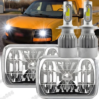 2 PIEZAS Faros LED de haz sellado alto/bajo para GMC Savana 1500 2500 3500 7X6"" 120W Foto 1 de 4