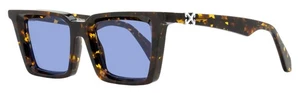 Off-White Rectangular Dalton Sunglasses OERI13U 6045 Havana 49mm - Picture 1 of 3