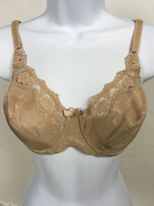 Hanes Bra Women Size 36B Beige Lace Unlined Unpadded Underwire Lace Back Close - Picture 1 of 10