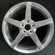 19'' POLISHED REAR CHEVY CORVETTE 2005-2007 OEM Factory Alloy Wheel Rim 5210