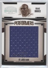 2005 Donruss Gridiron Gear Performers Jumbo Jersey Swatch /100 Isaac Bruce HOF