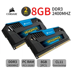 Corsair Vengeance Pro 16GB 2x 8GB DDR3 OC 2400MHz PC3-19200U Desktop Memory UB - Picture 1 of 5