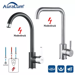 Niederdruck Küchenarmatur Wasserhahn Spültischarmatur Mischbatterie für Küche - Bild 1 von 19