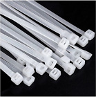 Large 24" White Heavy Duty Zip Ties - 50 pcs - Outdoor Use - Industrial Grade