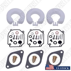 3 Sets Carburetor Repair Kits For Yamaha Outboard 2T 75 85 90 HP 6H1-W0093-01-00 - Picture 1 of 6