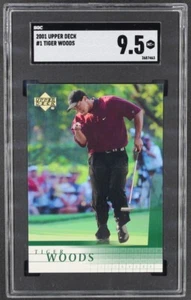 Tiger Woods Rookie Card 2001 Upper Deck #1 (SGC 9.5) - Picture 1 of 2