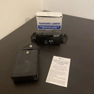 Cámara fotográfica panorámica de 35 mm de imagen ancha enfoque libre apuntar y disparar abierta sin usar - Imagen 1 de 5