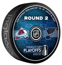 Colorado Avalanche v St. Louis Blues 2022 Stanley Cup Playoffs Dueling Puck
