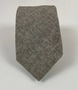 Taylor Stitch Men's Linen Skinny Neck Tie Gray 60L 2.75W Made in USA - Picture 1 of 5