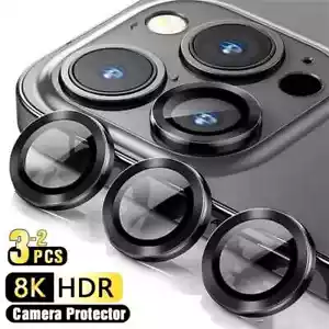 Protector de lente de cámara de vidrio templado con anillo para Apple iPhone 13 14 15 16 Pro Max - Imagen 1 de 32