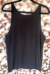 Gently Used Lululemon Get Low Scoop Tank Black Size 10 - Picture 1 of 10