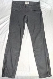 Current Elliott Soho Zip Stiletto Castle Coated Skinny Cropped Ankle Jeans 29 - Picture 1 of 11