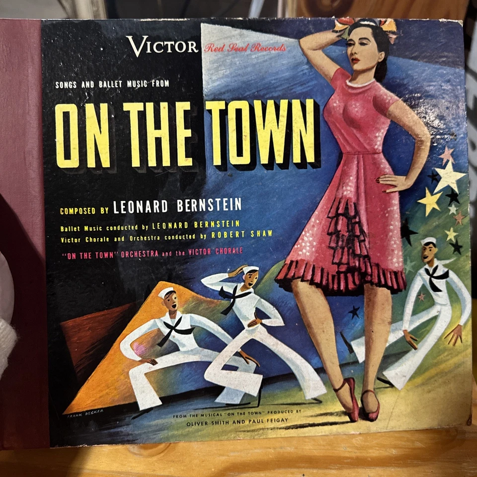 Leonard Bernstein “On The Town” Victor Red Seal 78 - 10" Set DM-995 Foto 1 de 4