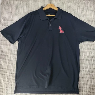 Ole Miss Rebels Shirt Mens Large Navy Blue NCAA College Basketball Under Armour - Image 1 of 4