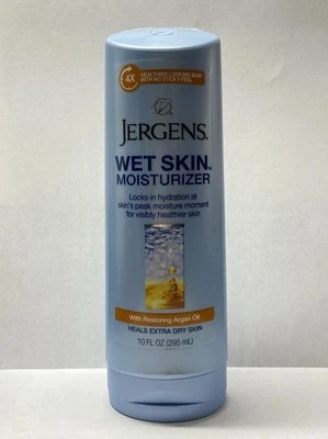 Crema hidratante para piel húmeda Jergens con aceite de argán restaurador NUEVA 10 fl. oz.  Foto 1 de 4