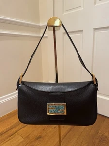 Borsa a tracolla Fendi colore nero in pelle AUTENTICA - Foto 1 di 20