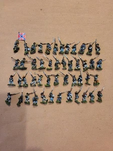 15mm painted ACW Confederate Infantry. (48 Figures) (B) - Photo 1/1